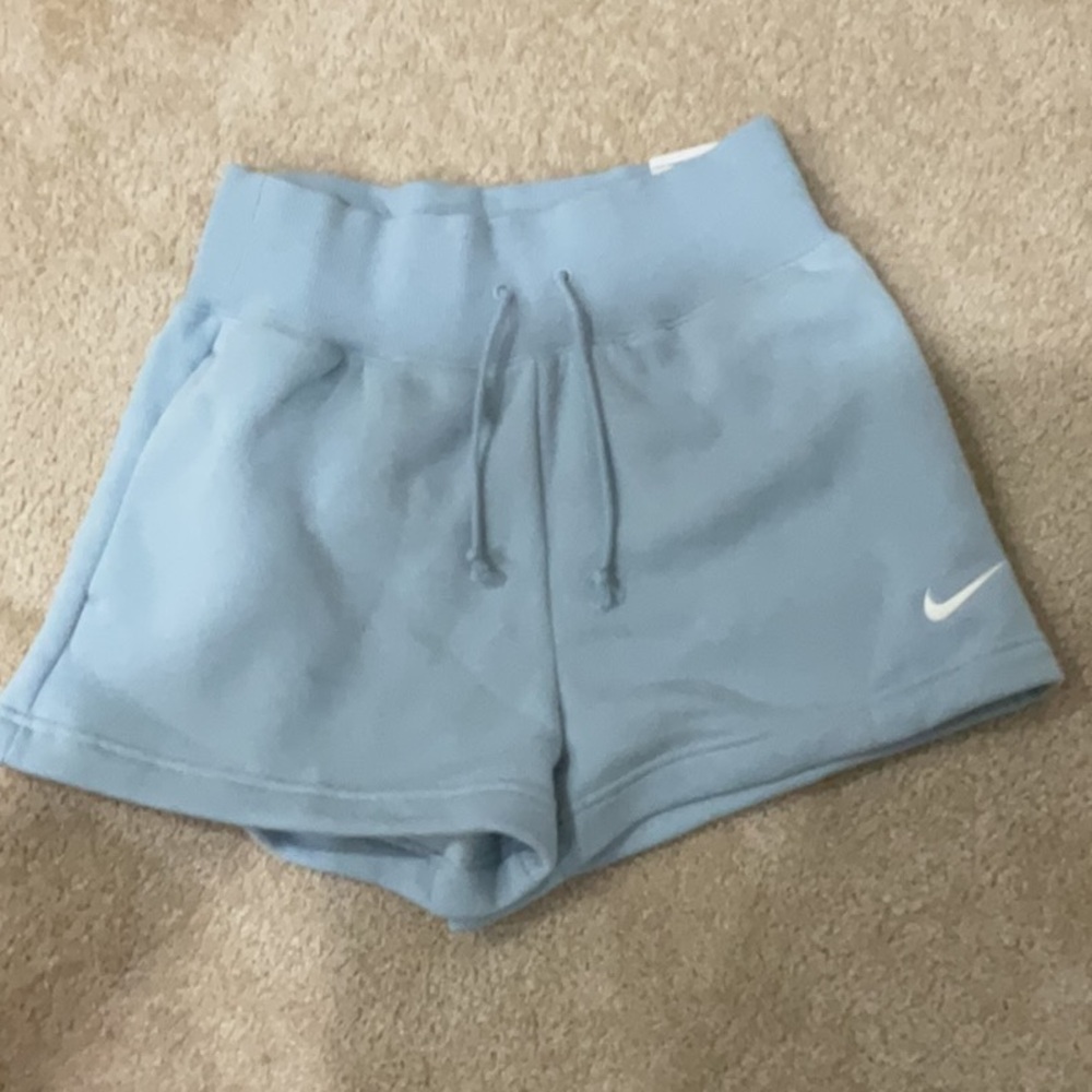 Nike Blue Athletic Shorts with Elastic Waistband
